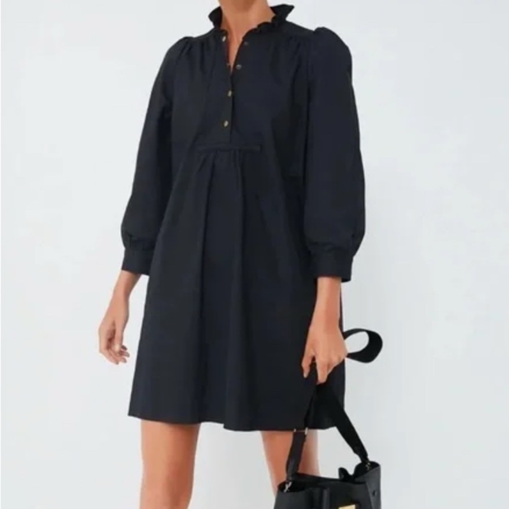 Tuckernuck Pomander Place Claiborne Black Mini Dress